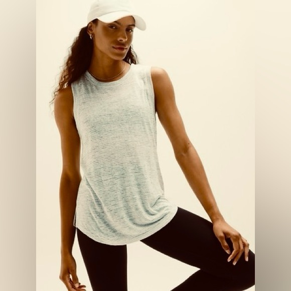 Athleta Tops - Athleta Breezy Tank – Light Green/Grey Size Small‎